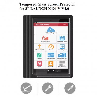 Tempered Glass Screen Protector for 8inch LAUNCH X431 V V4.0